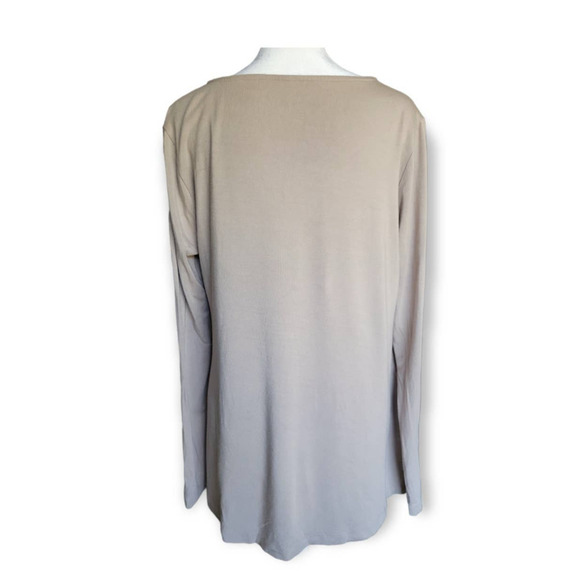 Soft Surroundings Beckett Boatneck Cut Out Modal Long Sleeve Size Medium - Picture 4 of 9